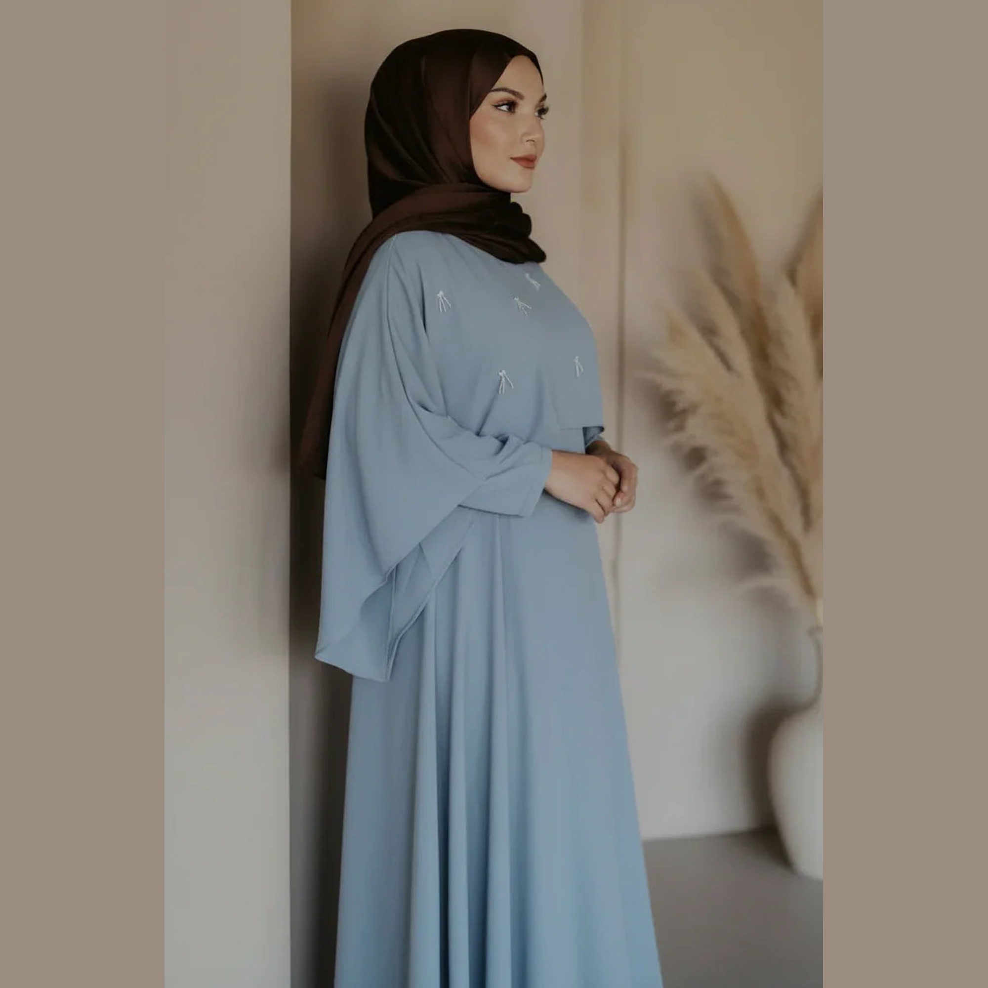ZahrasBest Jamela Abaya — Classic Cut | Sky Dream