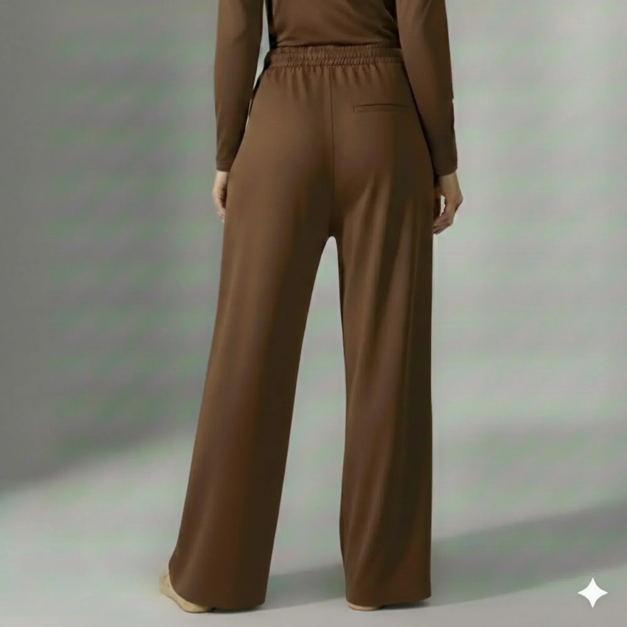 Mira AirFlex Ultra Wide Leg Pant - Cocoa - ZAHRA'S BEST