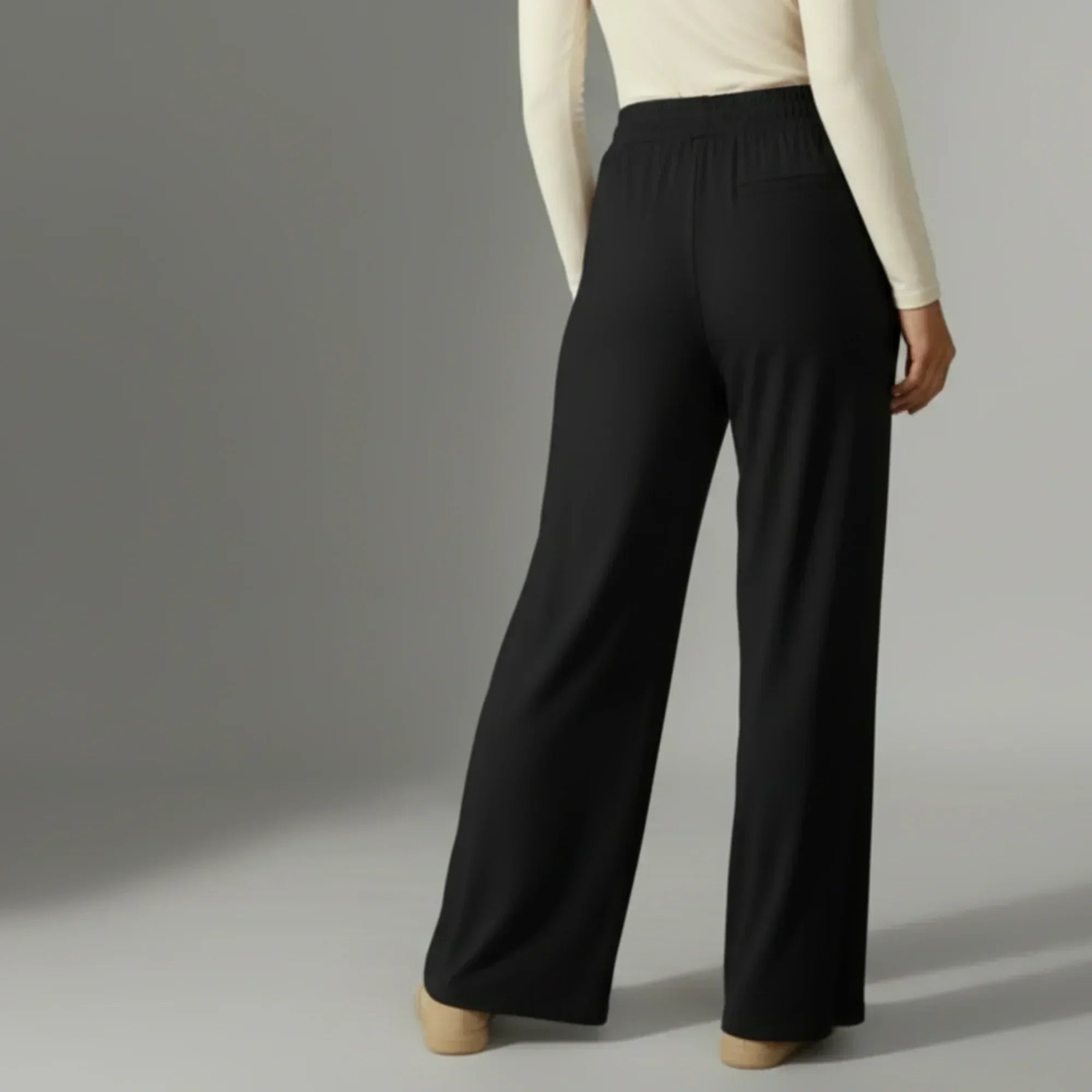 Mira AirFlex Ultra Wide Leg Pant - Onyx - ZAHRA'S BEST
