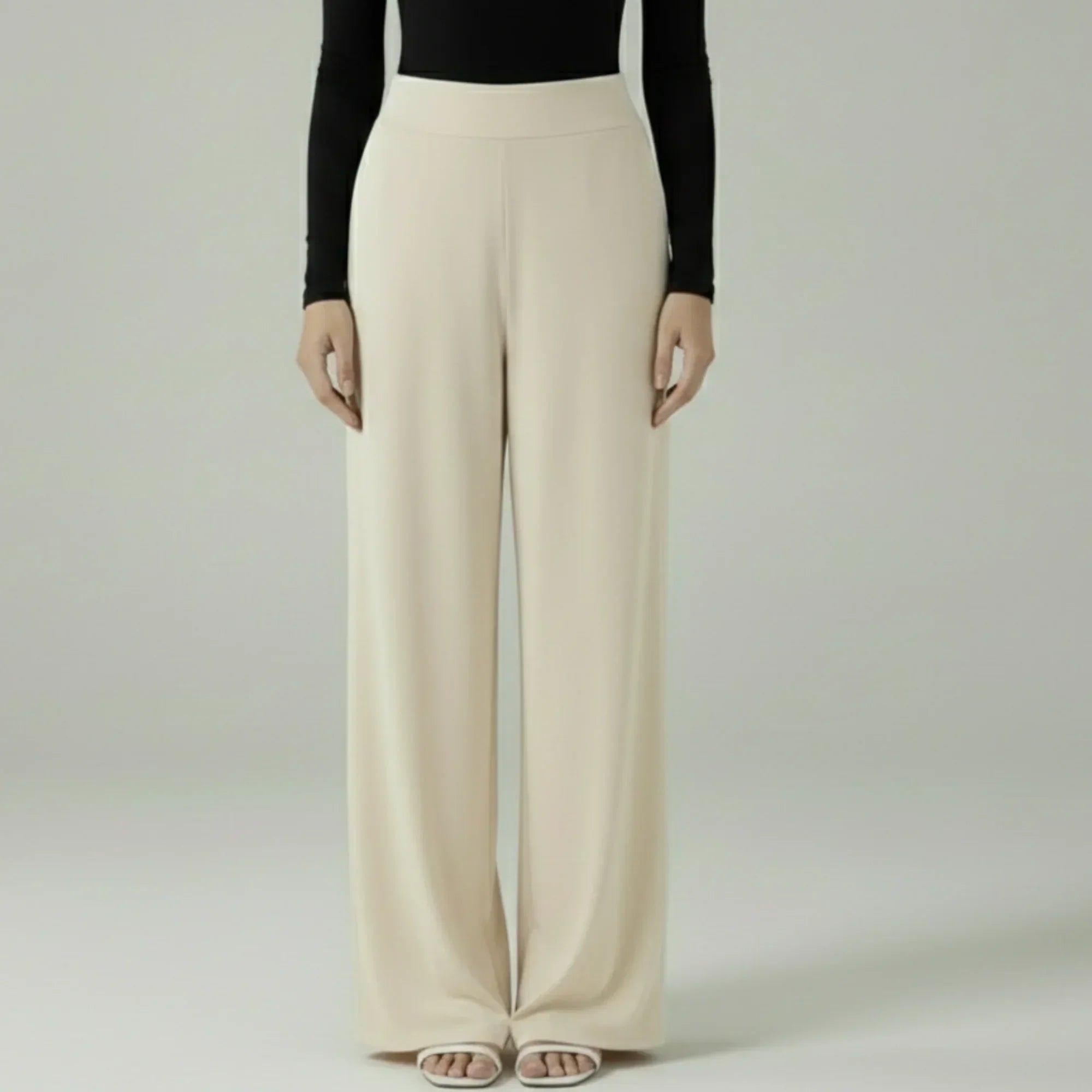 Mira AirFlex Ultra Wide Leg Pant - Cloud - ZAHRA'S BEST