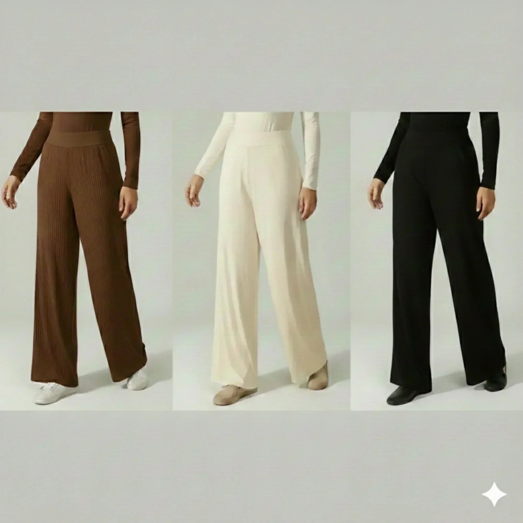 Mira AirFlex Ultra Wide Leg Pant - Onyx - ZAHRA'S BEST