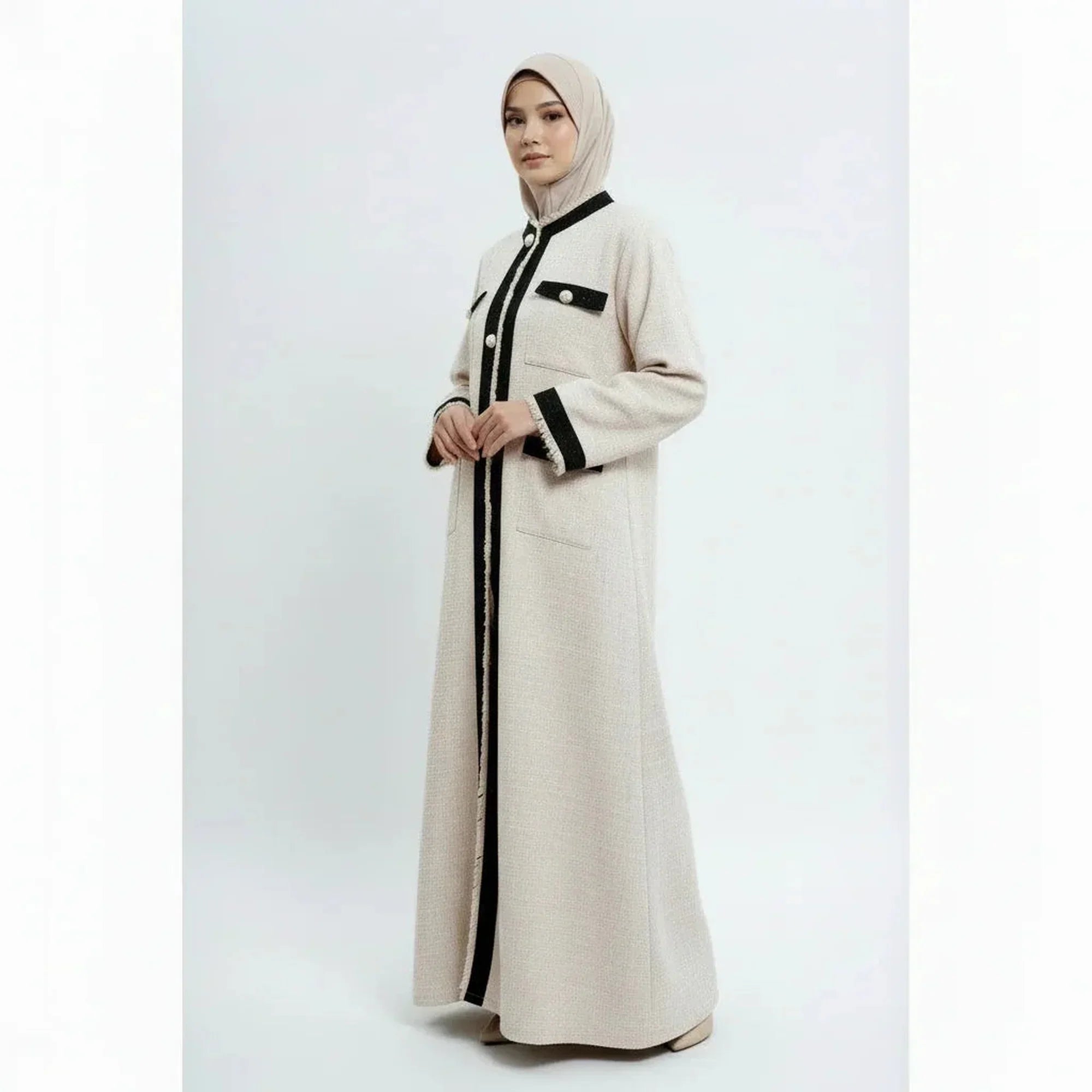 Layla Abaya Crème Brûlée - ZAHRA'S BEST