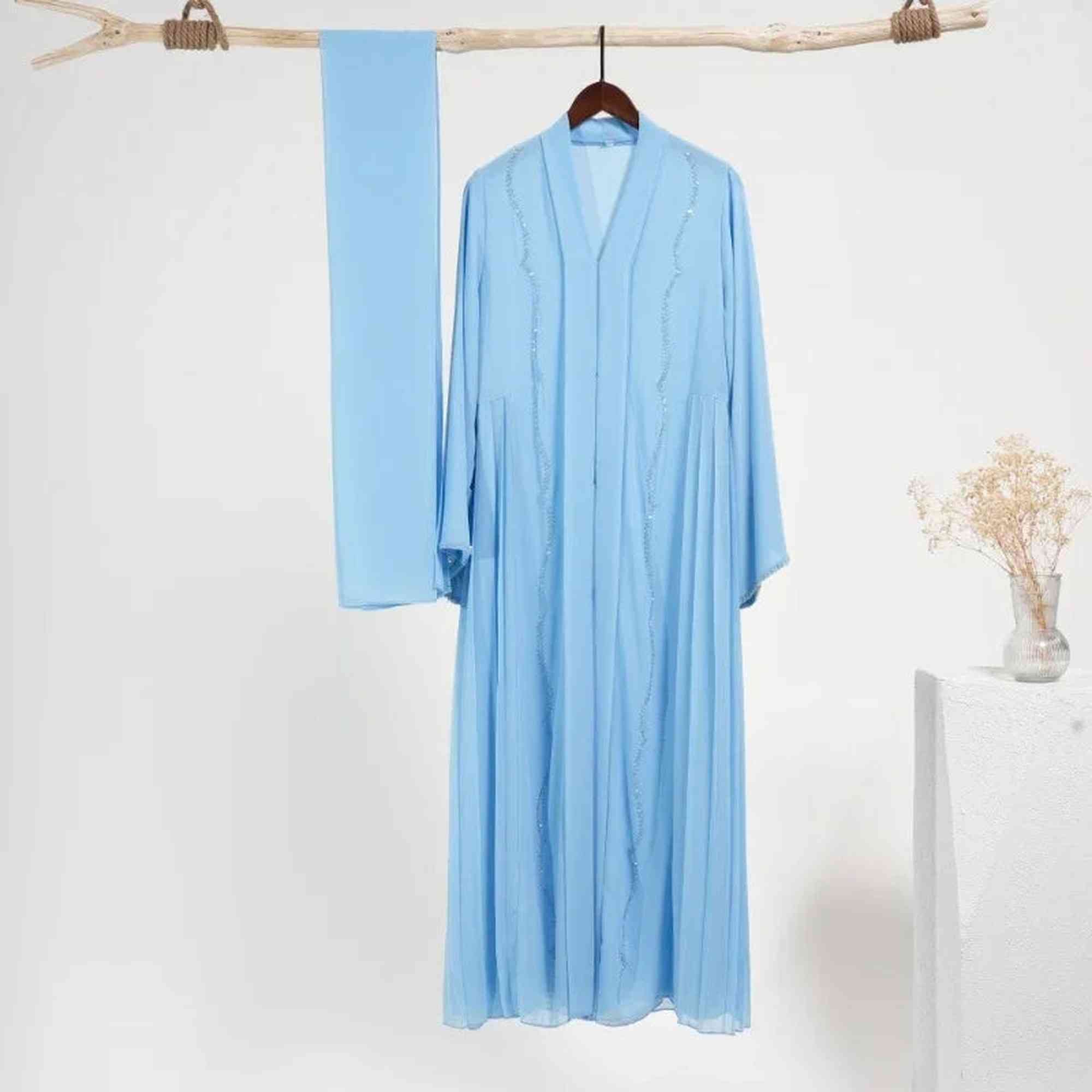 ZAHRAS BEST RUQAYYA SIDE PLEATED 2PC SET.