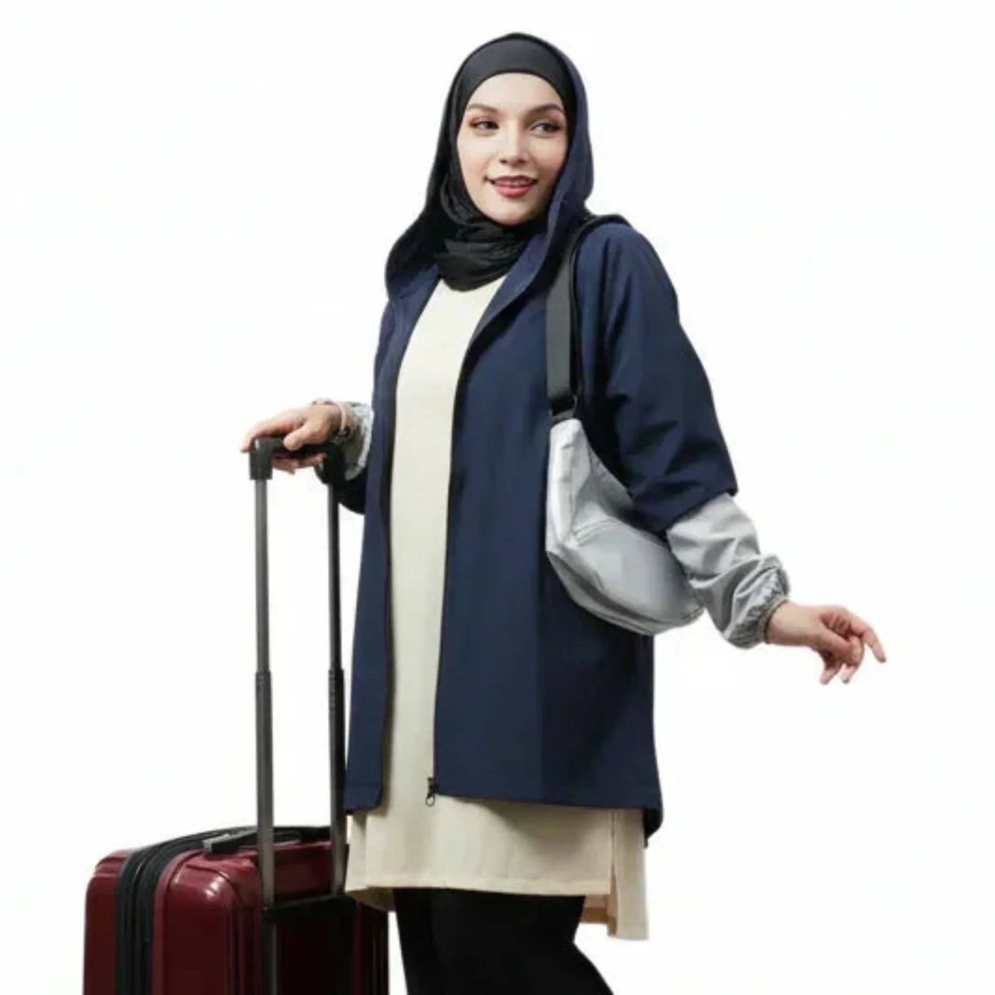 Mira AirFlex Top Stylish Activewear - Cloud - ZAHRA'S BEST