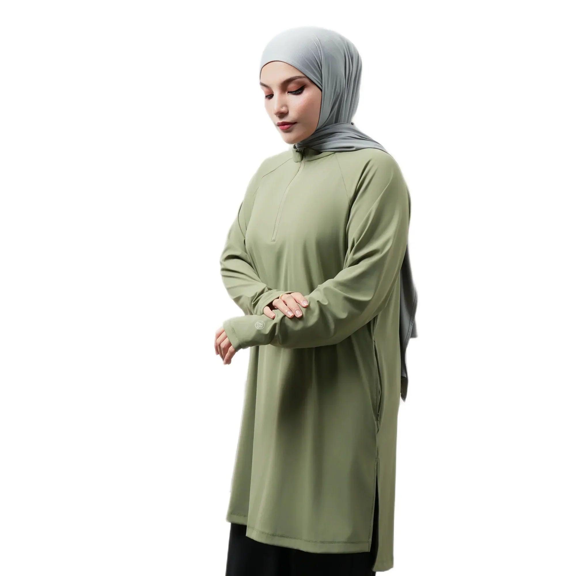 LImited Edition Mira AirFlex Raglan Top - Olive - ZAHRA'S BEST