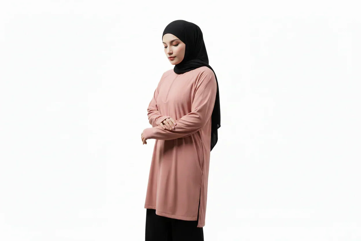 LIMITED EDITION Mira AirFlex Core 2.0 Performance top - Raglan Desert Rose - ZAHRA'S BEST
