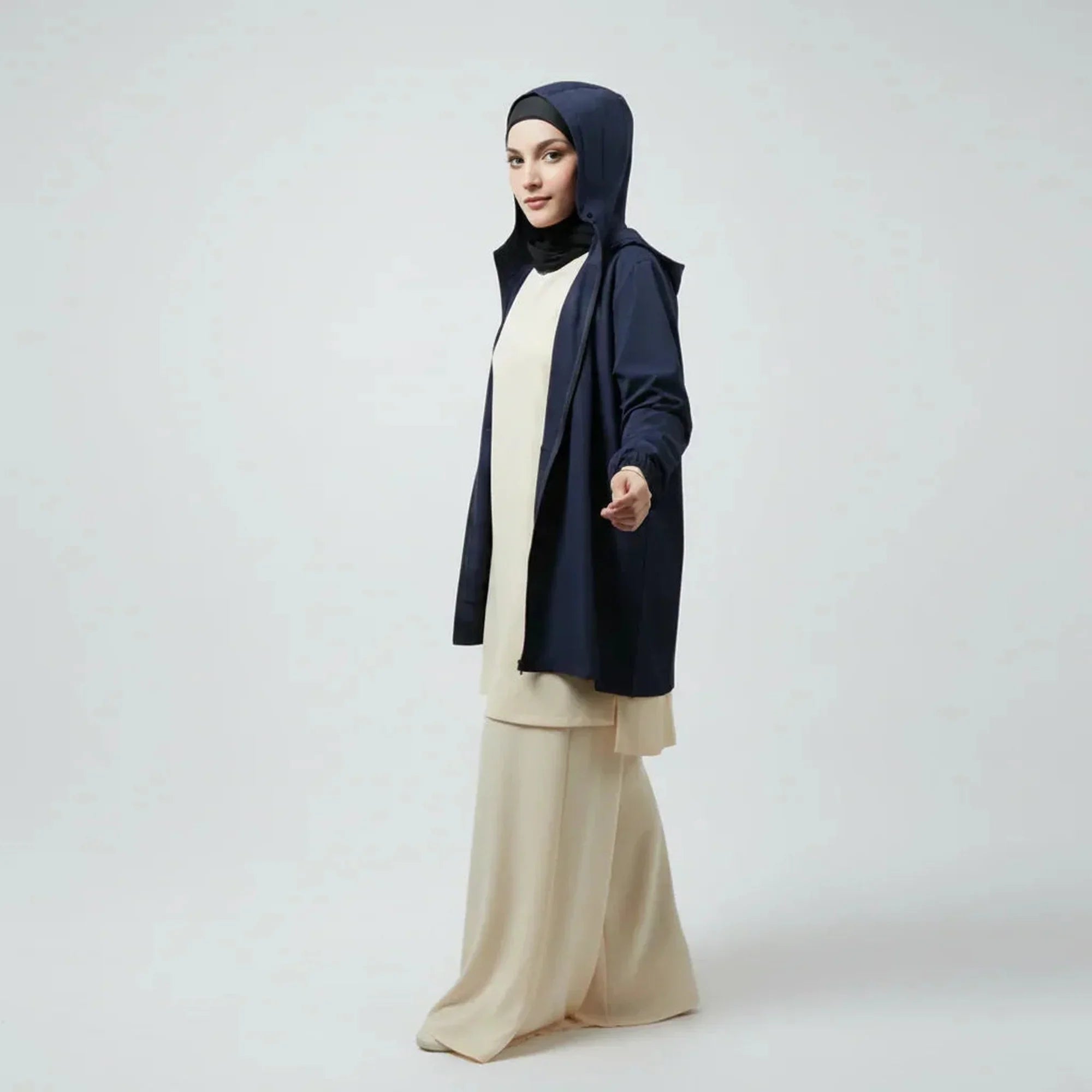 Mira AirFlex Set (Top & Wide Leg Pant) - Cloud - ZAHRA'S BEST