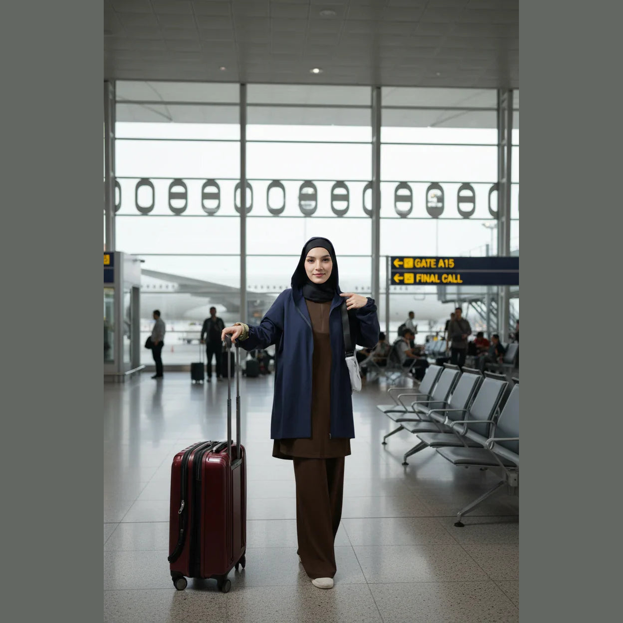 Mira AirFlex Set (Top & Wide Leg Pant) - Cocoa