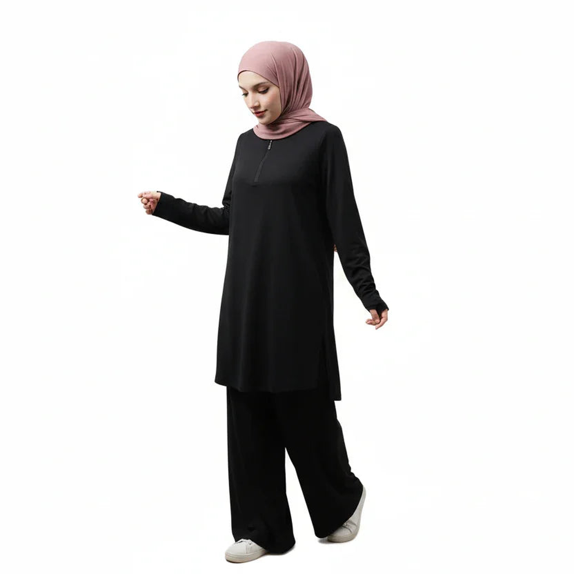 Mira AirFlex Set (Top & Wide Leg Pant) - Onyx