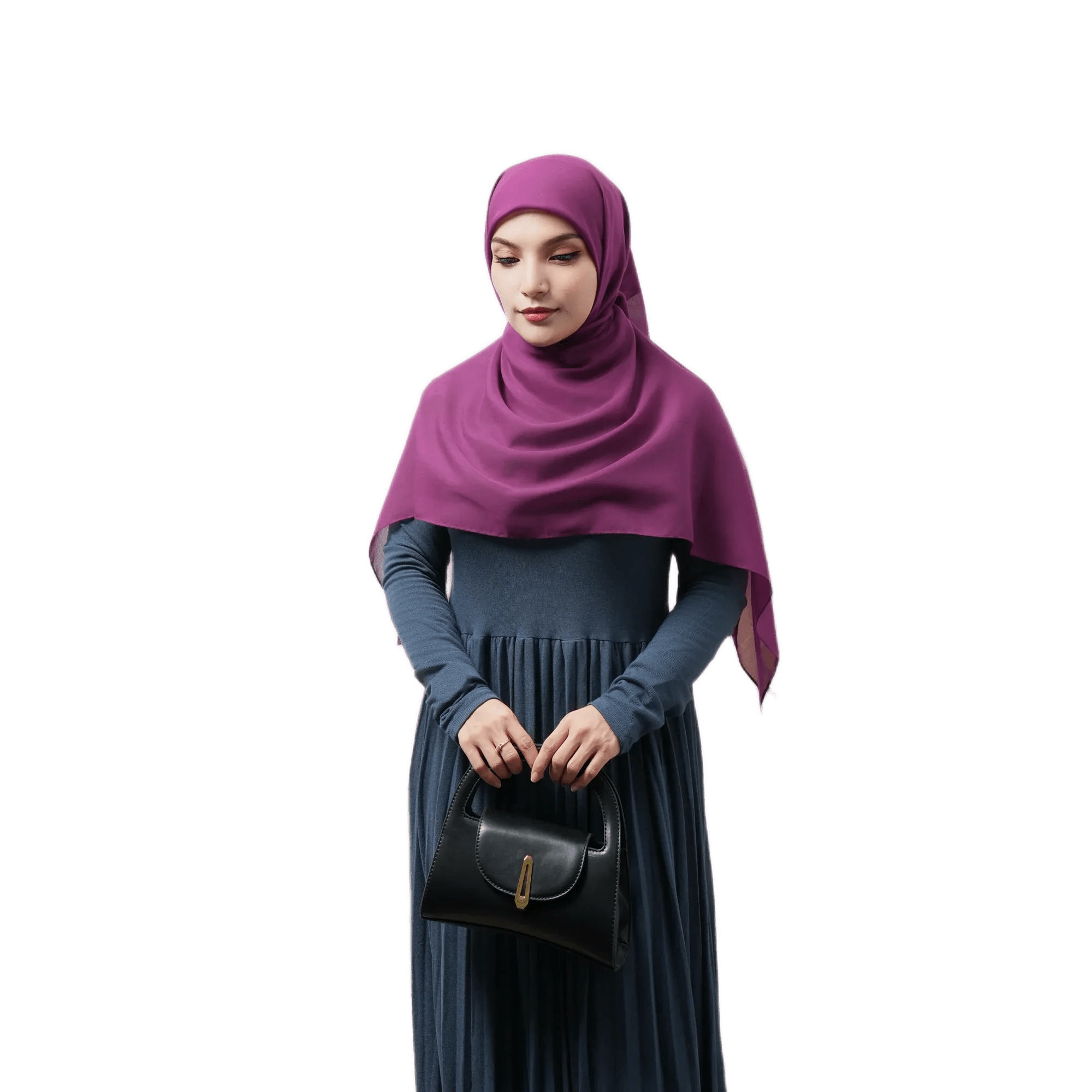 Sakina Pleated full Length Knit Dress - ZAHRA'S BEST