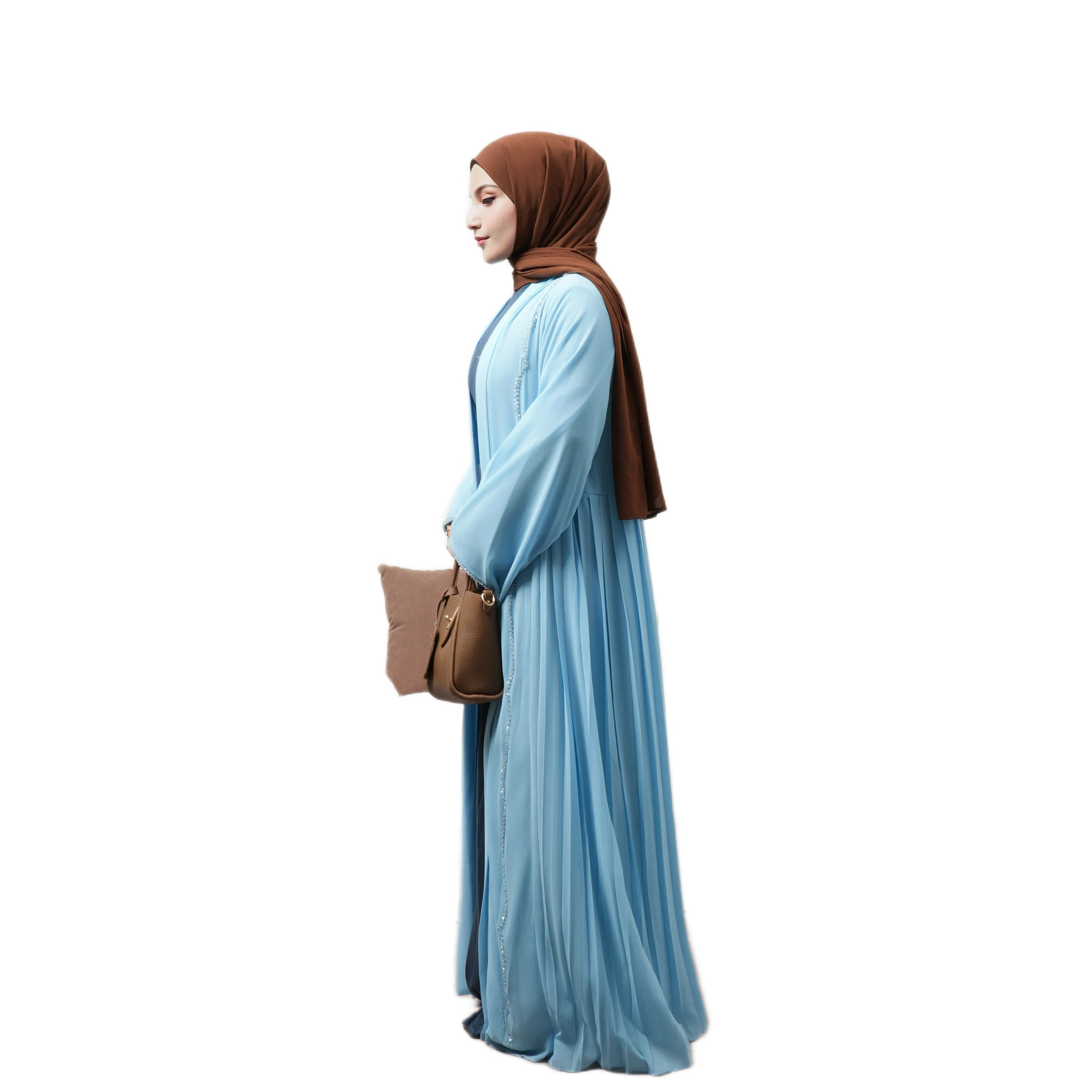 ZAHRAS BEST RUQAYYA SIDE PLEATED 2PC SET.