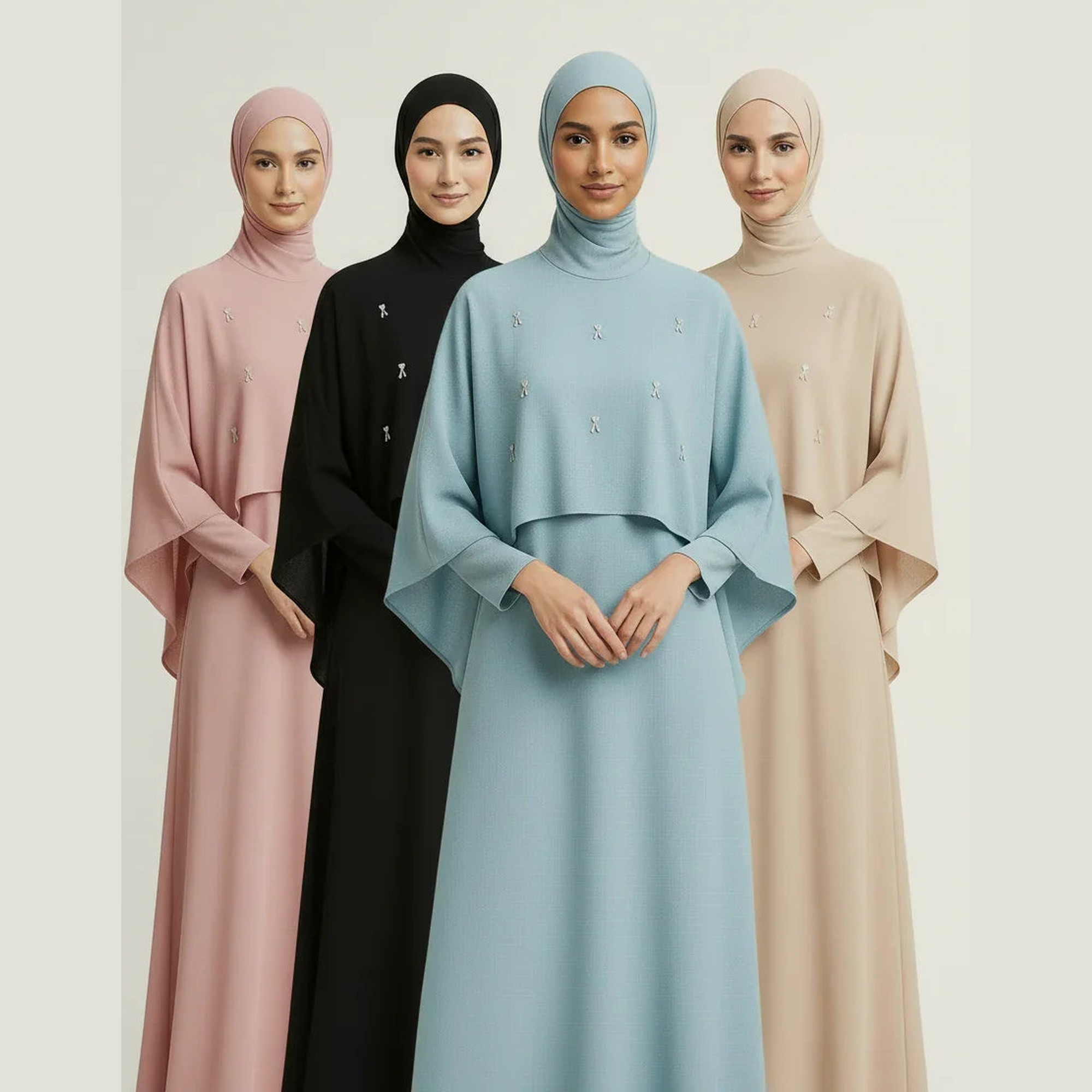 ZahrasBest Jamela Abaya — Classic Cut | Sky Dream