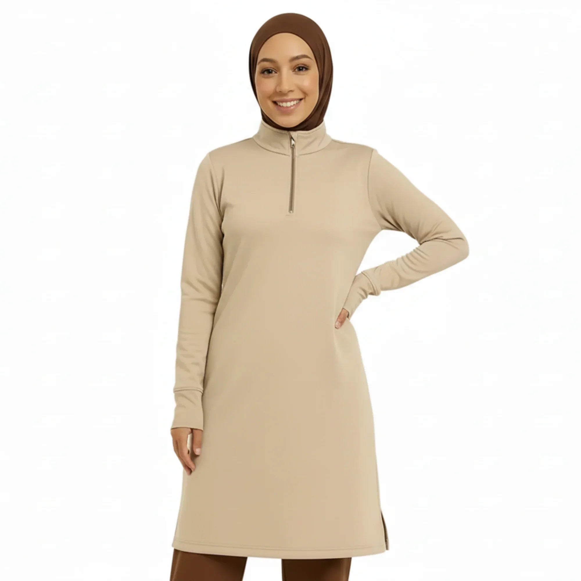 Mira AirFlex Top - Mocha - ZAHRA'S BEST