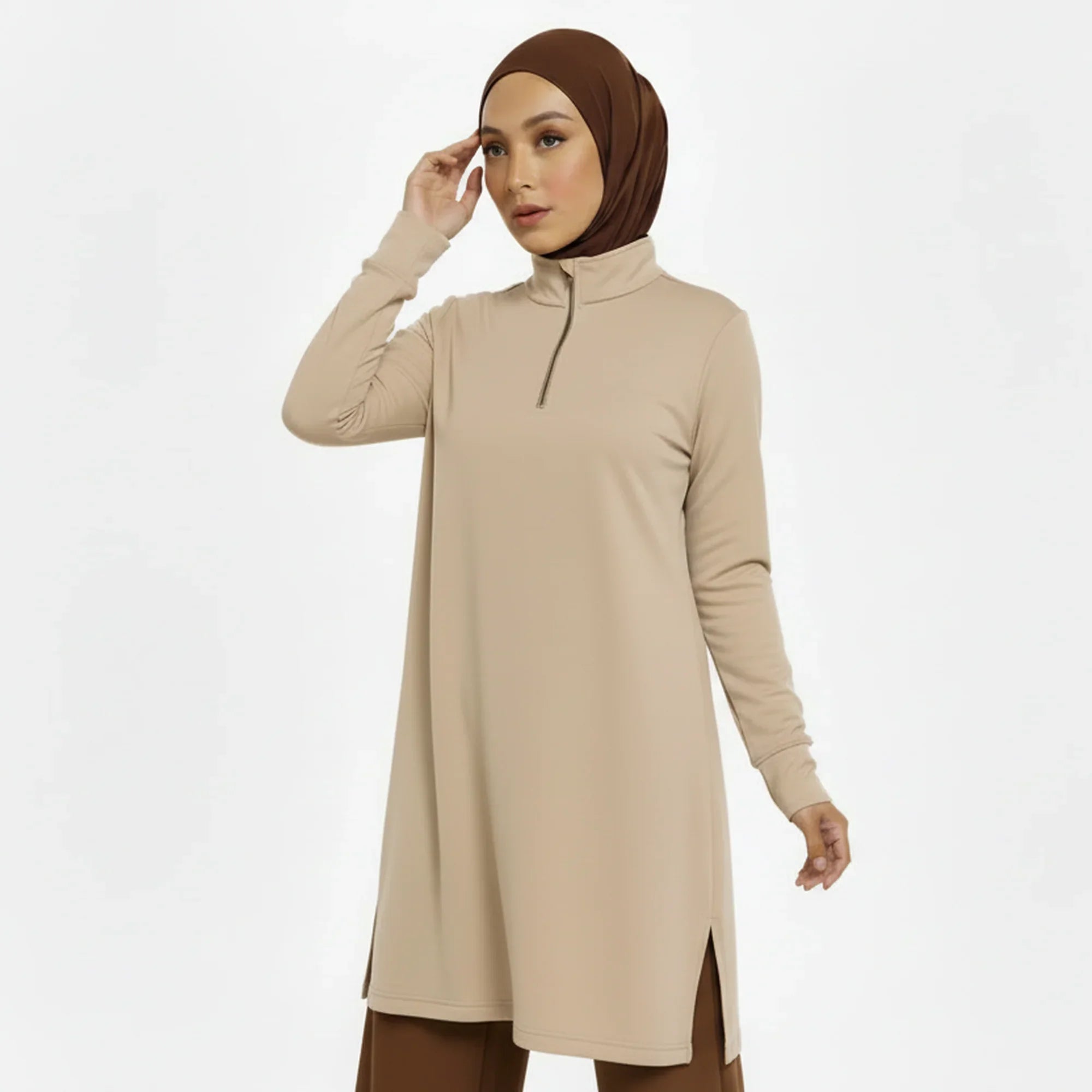 Mira AirFlex Top - Mocha - ZAHRA'S BEST