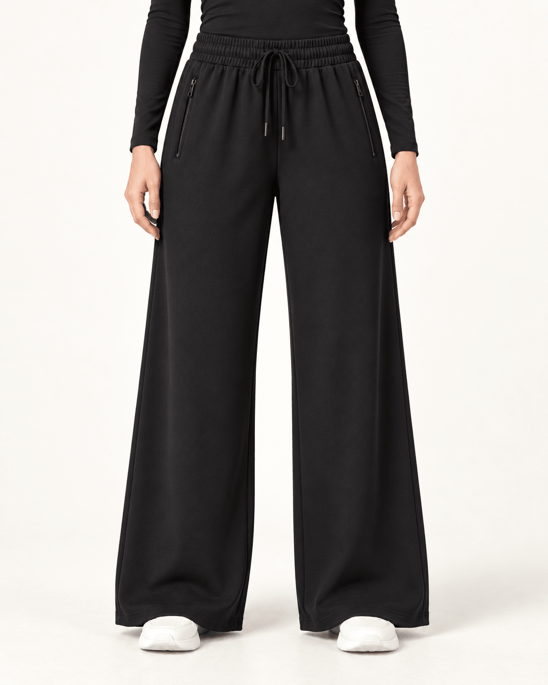 Mira AirFlex Wide Leg Pant - Onyx - ZAHRA'S BEST