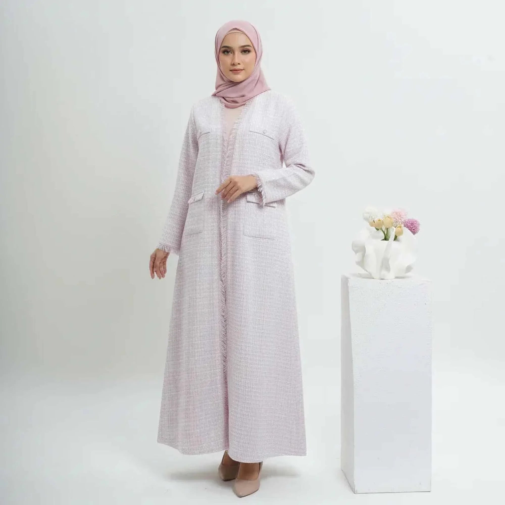 Layla Abaya Blush - ZAHRA'S BEST