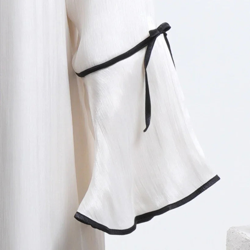 ZAHRAS BEST NOOR ABAYA 2 Piece Set: Pearl Shadow