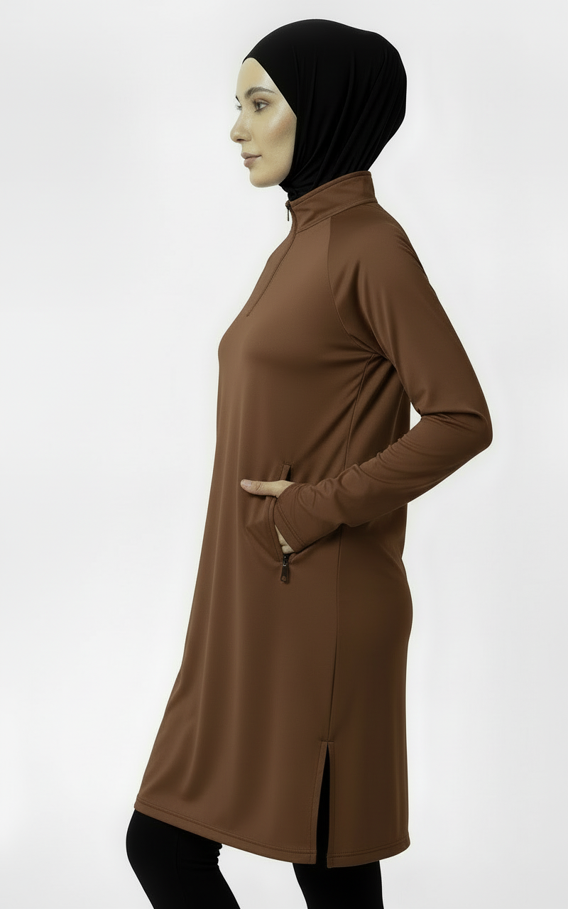 ZAHRAS BEST MIRA AIRE FLEX Performance Top - Cocoa