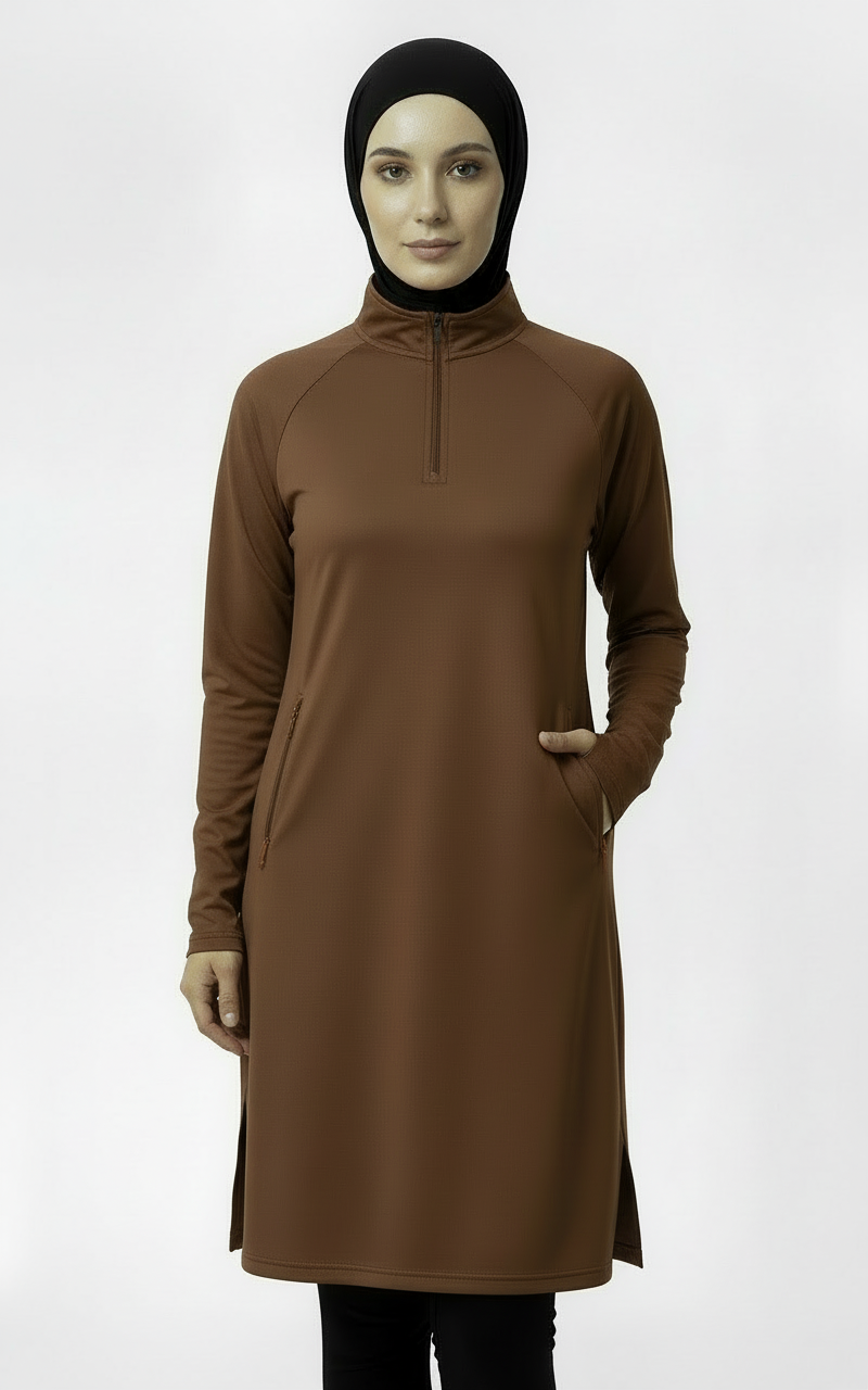 ZAHRAS BEST MIRA AIRE FLEX Performance Top - Cocoa