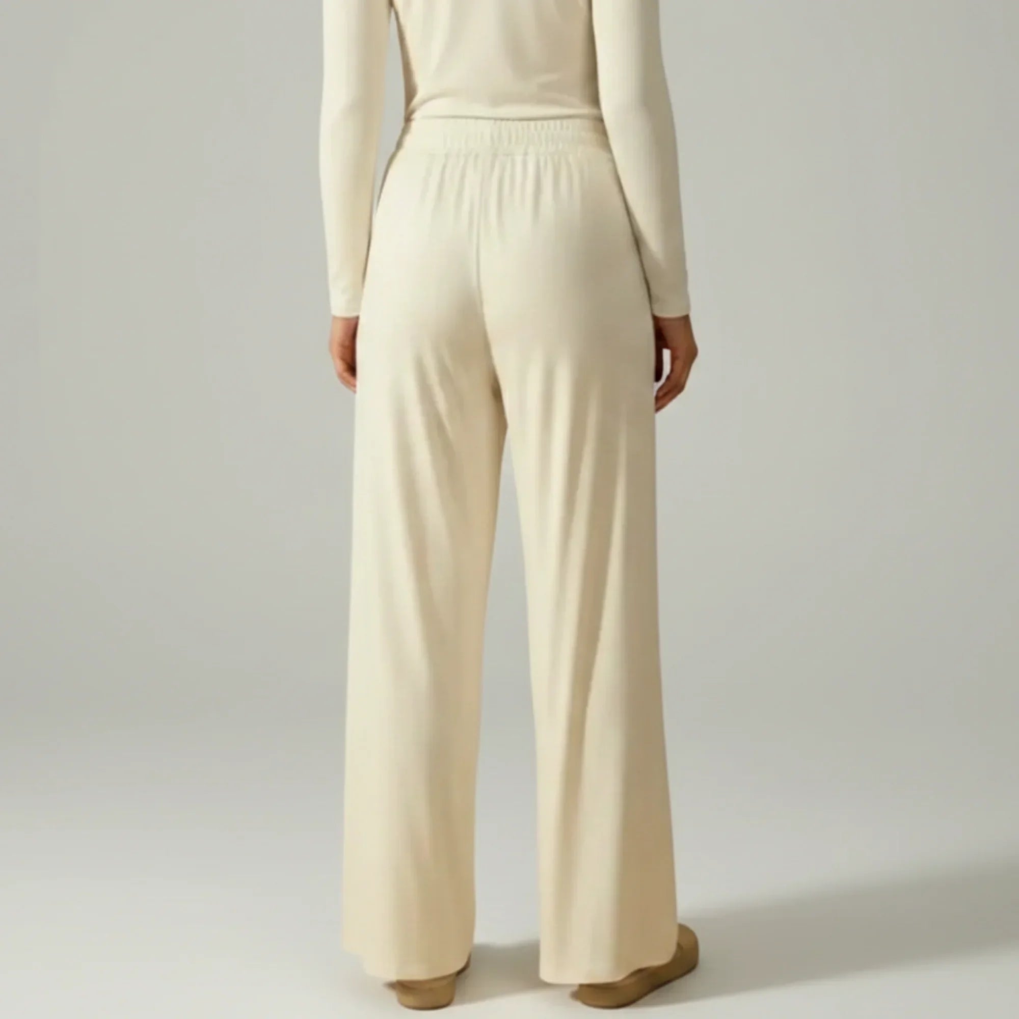 Mira AirFlex Wide Leg Pant - Cloud - ZAHRA'S BEST