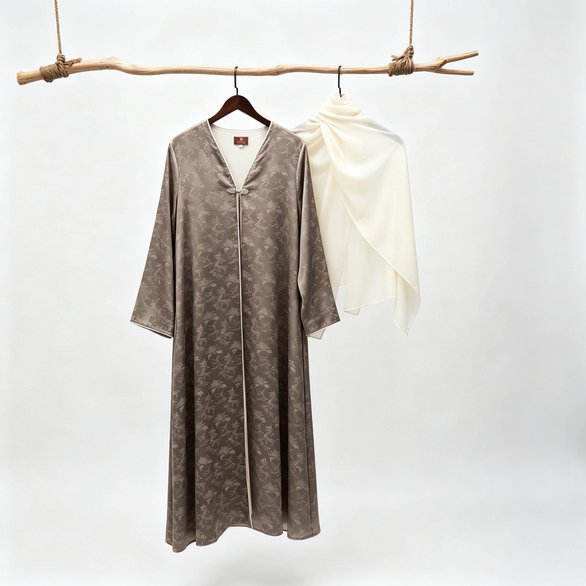 Naseem Zaitoun — Stone Olive Open Abaya