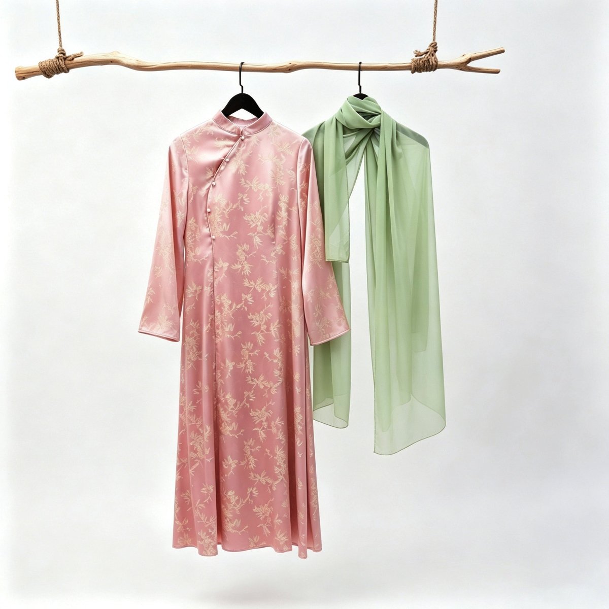 Ilham Shafaq — Rose Pink Jacquard Abaya - ZAHRA'S BEST