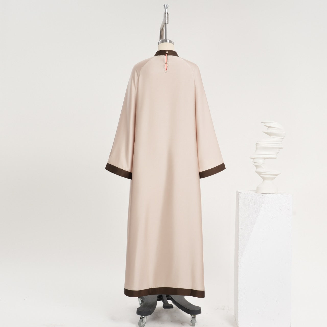 AL-ZAHRA  2 PIECE SATEEN SET - Jasmine/Deep Mocha