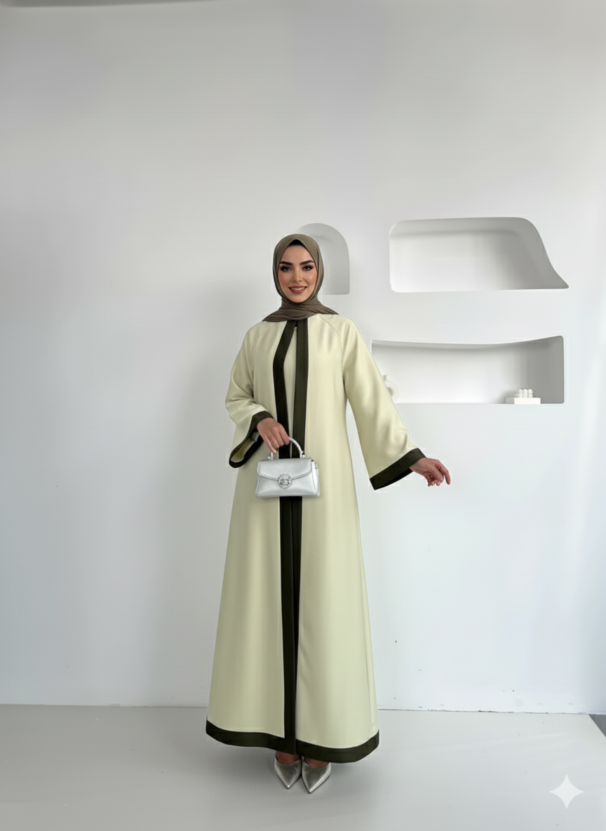 AL-ZAHRA 2 pc.        DESERT SAGE/OLIVE MIST