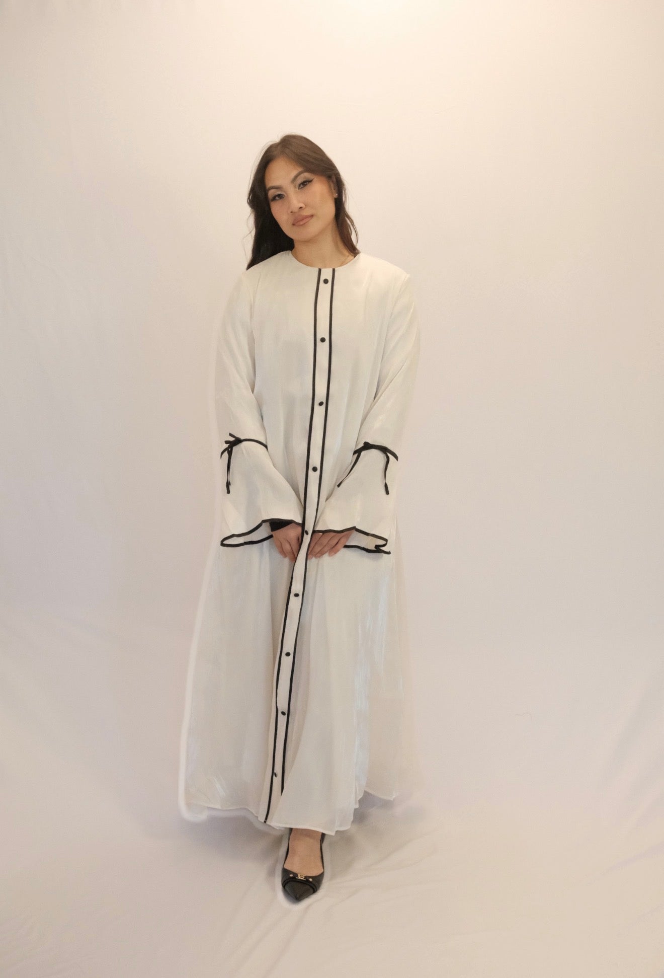 NOOR ABAYA Radiating an elegant brilliance, collection -2 Pearl Shadow - ZAHRA'S BEST
