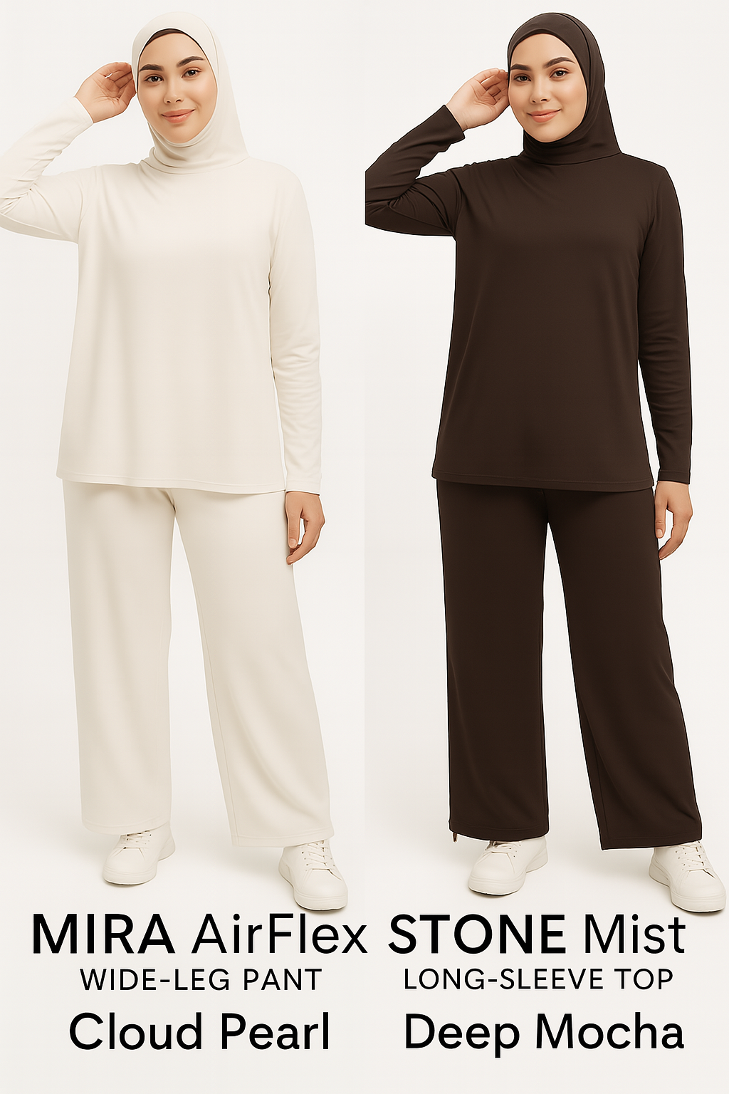 *MIRA AirFlex Performance Top - High Mock Neck in Color Onyx (Black)