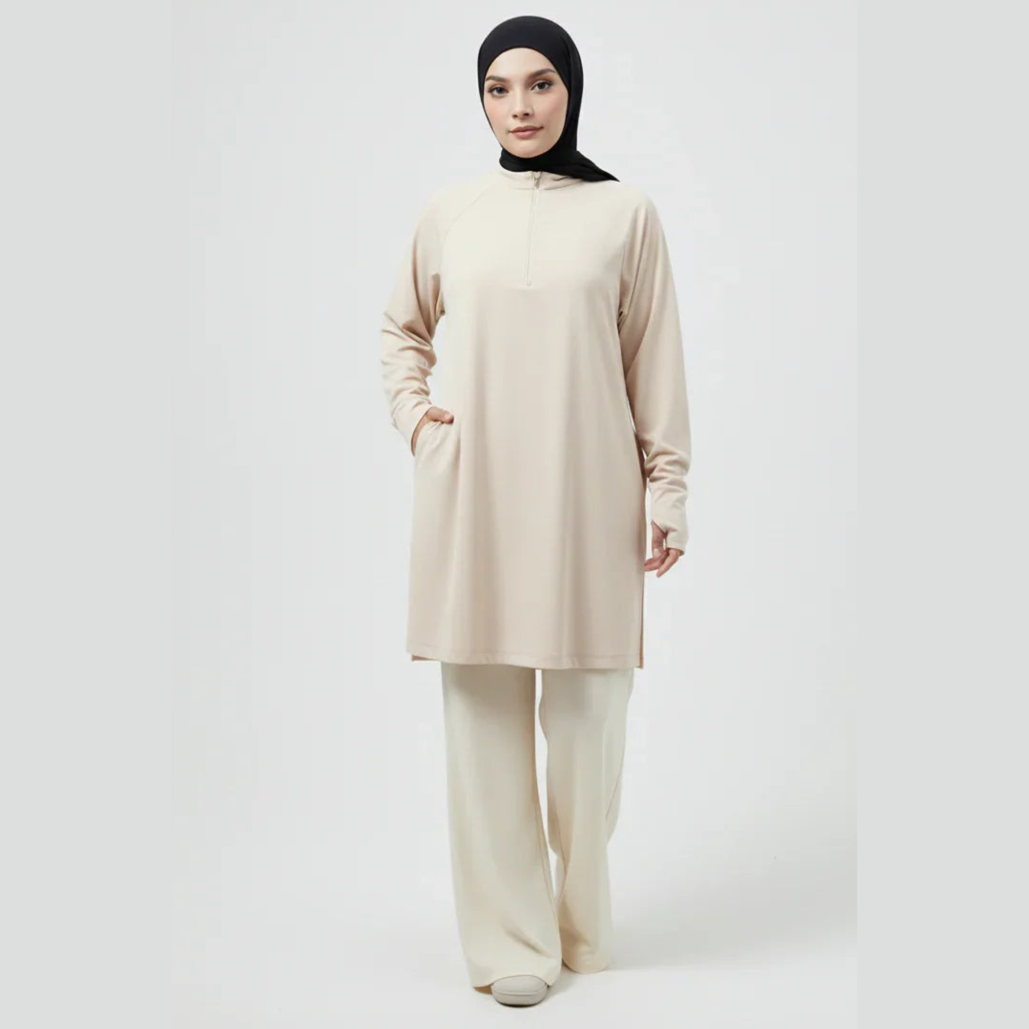 Mira AirFlex Set (Top & Wide Leg Pant) - Cloud