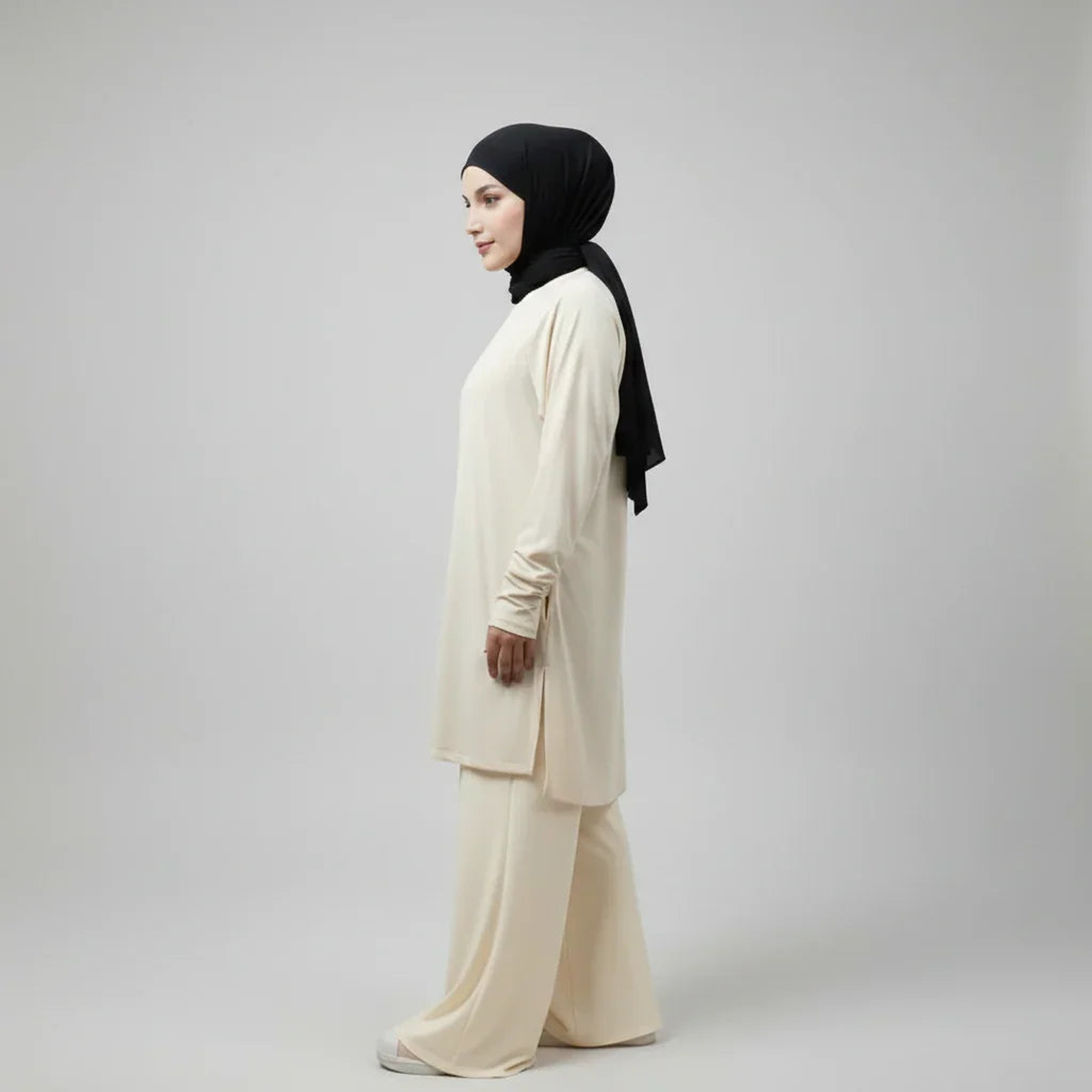 Mira AirFlex Set (Top & Wide Leg Pant) - Cloud