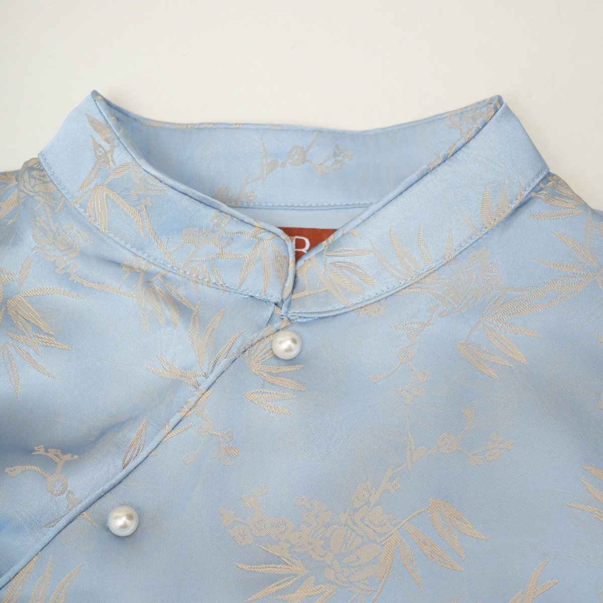 Ilham Samaa — Ice Blue Jacquard Abaya - ZAHRA'S BEST