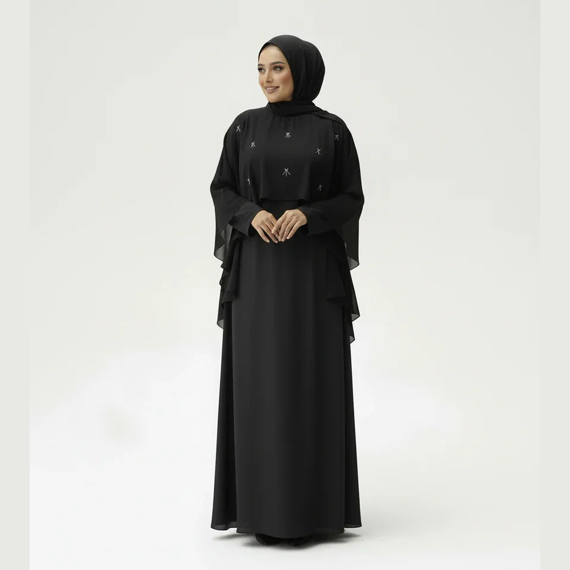 ZahrasBest Jamela Abaya Onyx — Classic Cut