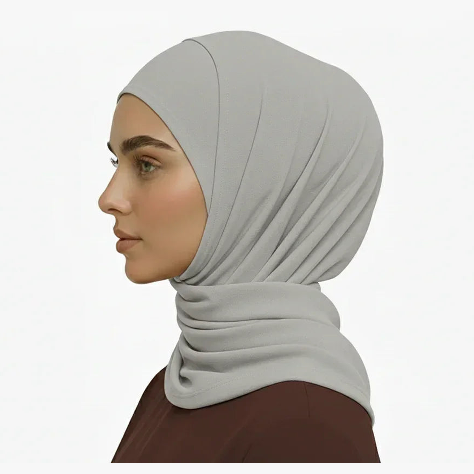 MIRA MESH HIJAB - Silver Mist