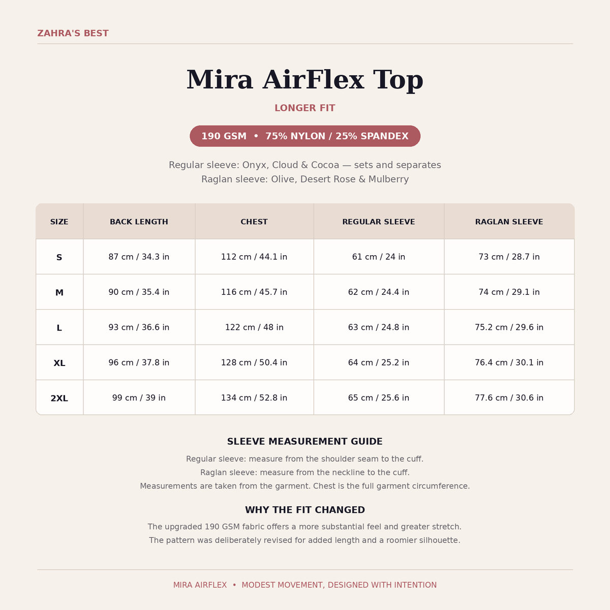 LImited Edition Mira AirFlex Raglan Top - Olive - ZAHRA'S BEST