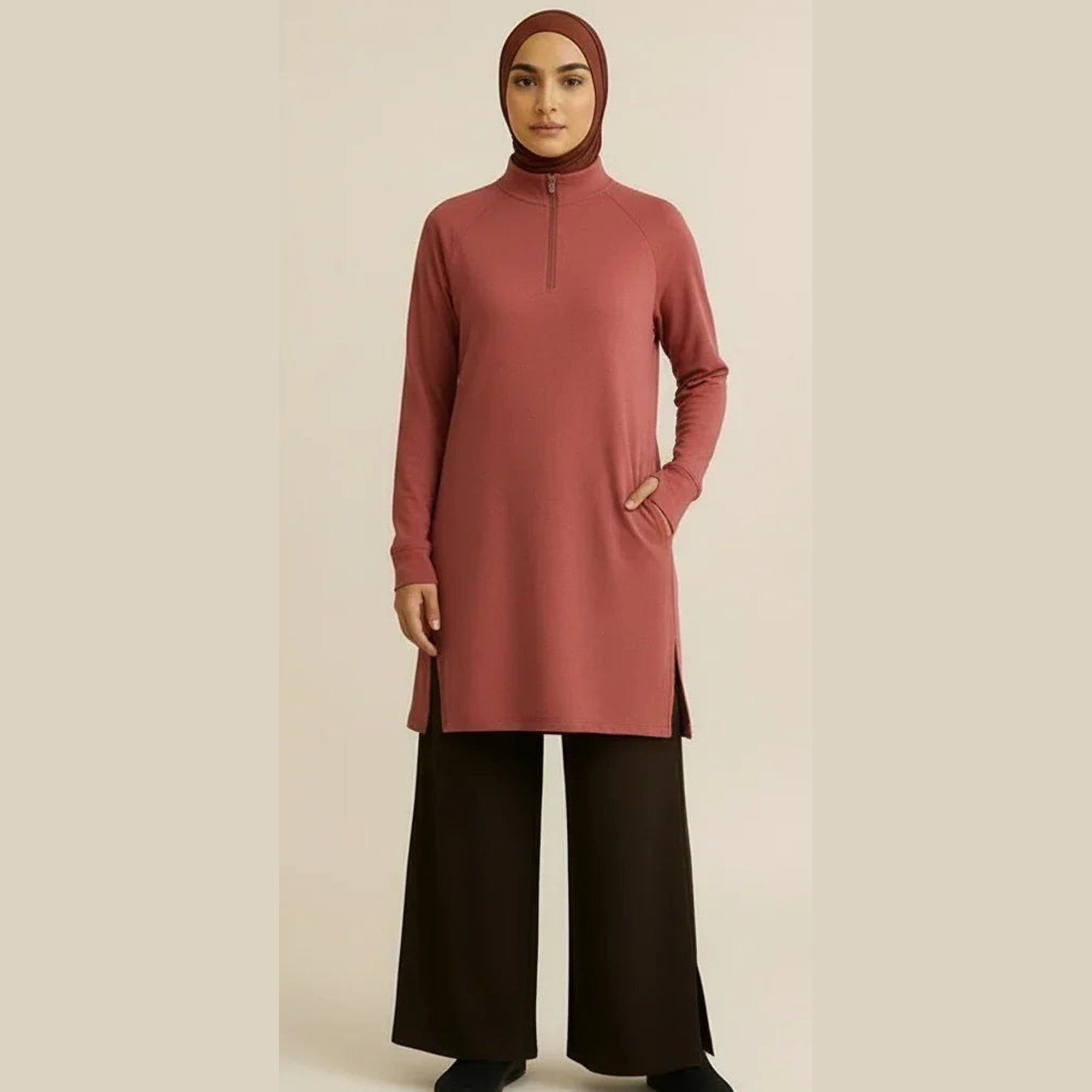 Mira AirFlex Wide Leg Pant - Cocoa