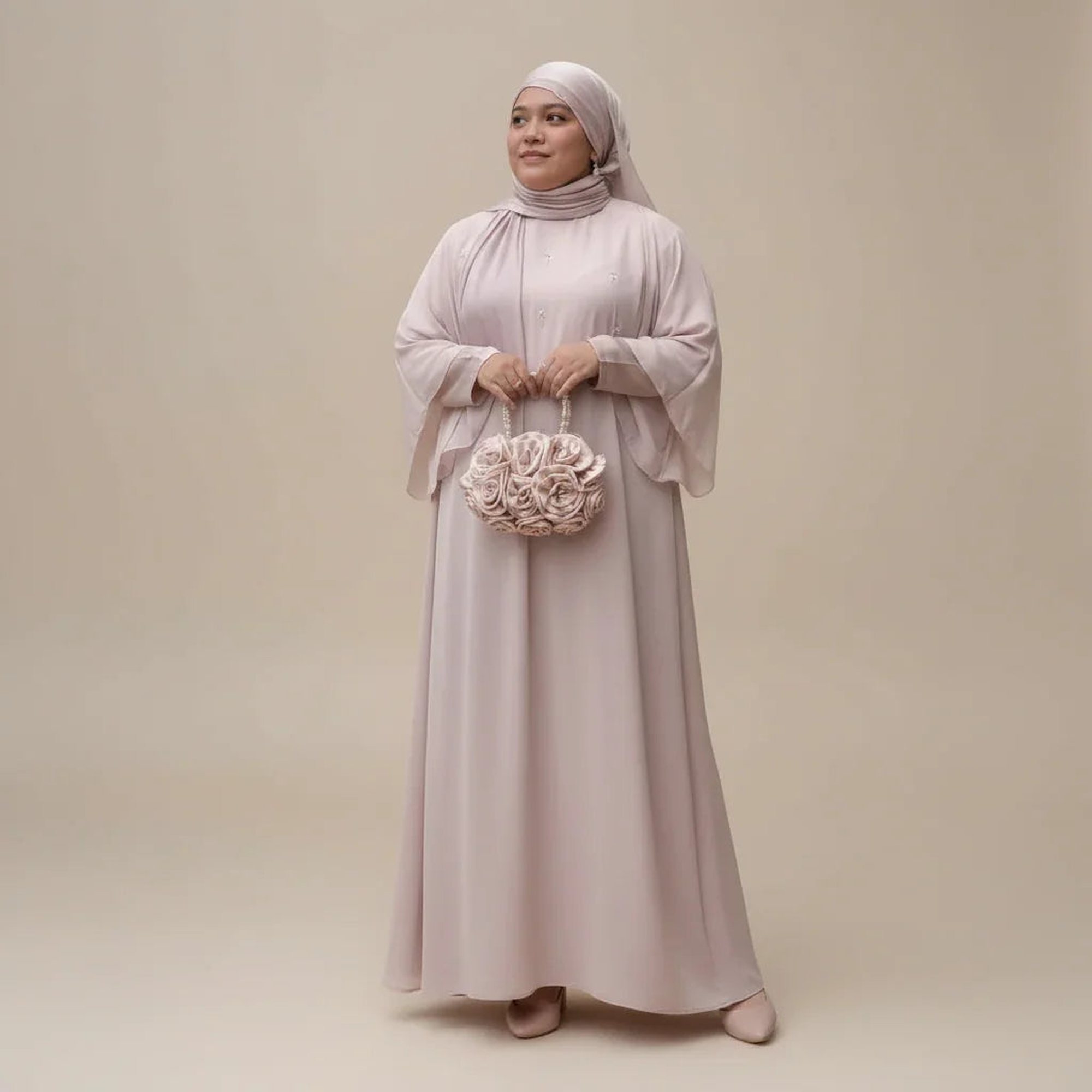 ZahrasBest Jamela Abaya — Classic Cut | Barely Blush