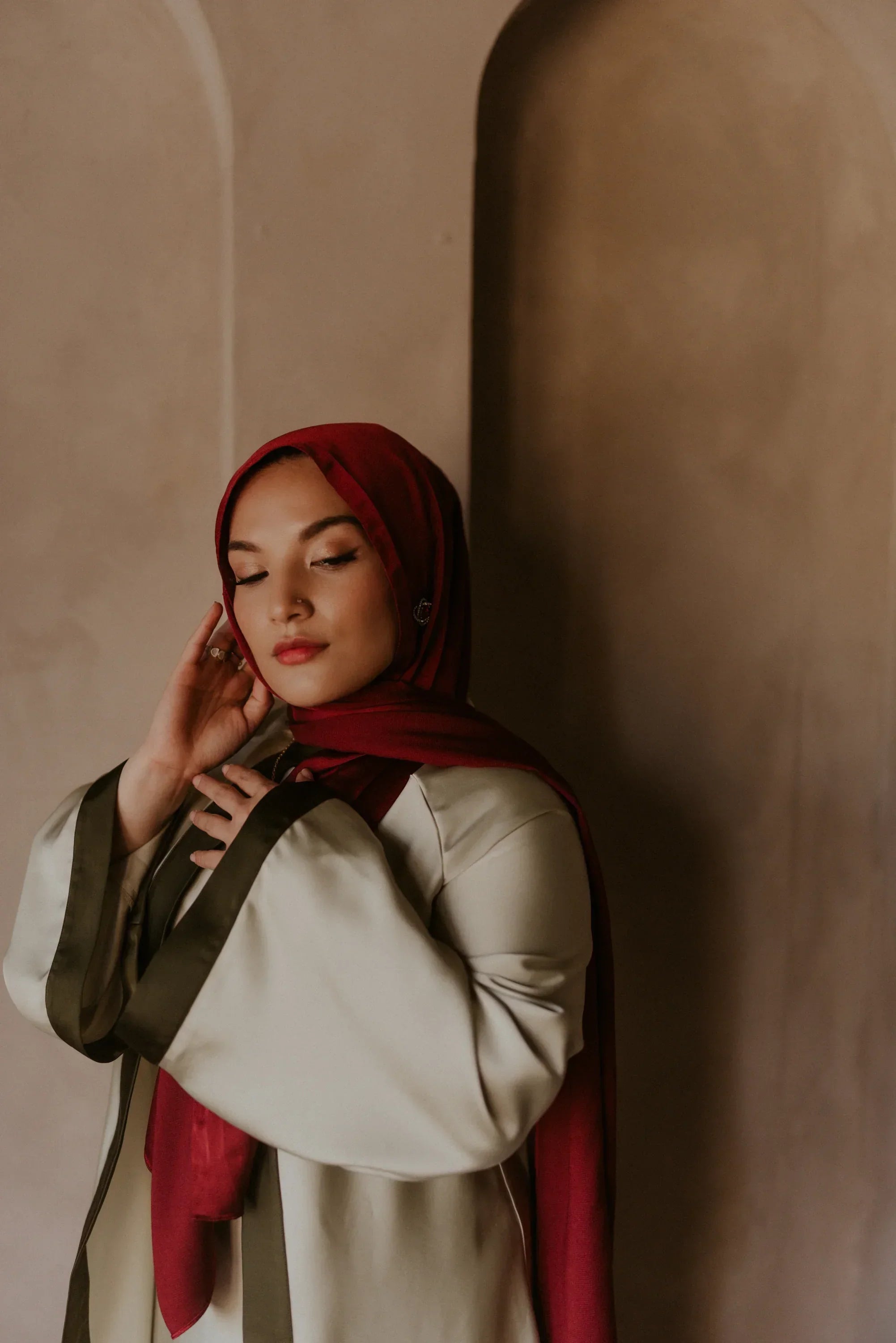 AL-ZAHRA 2 pc.        DESERT SAGE/OLIVE MIST