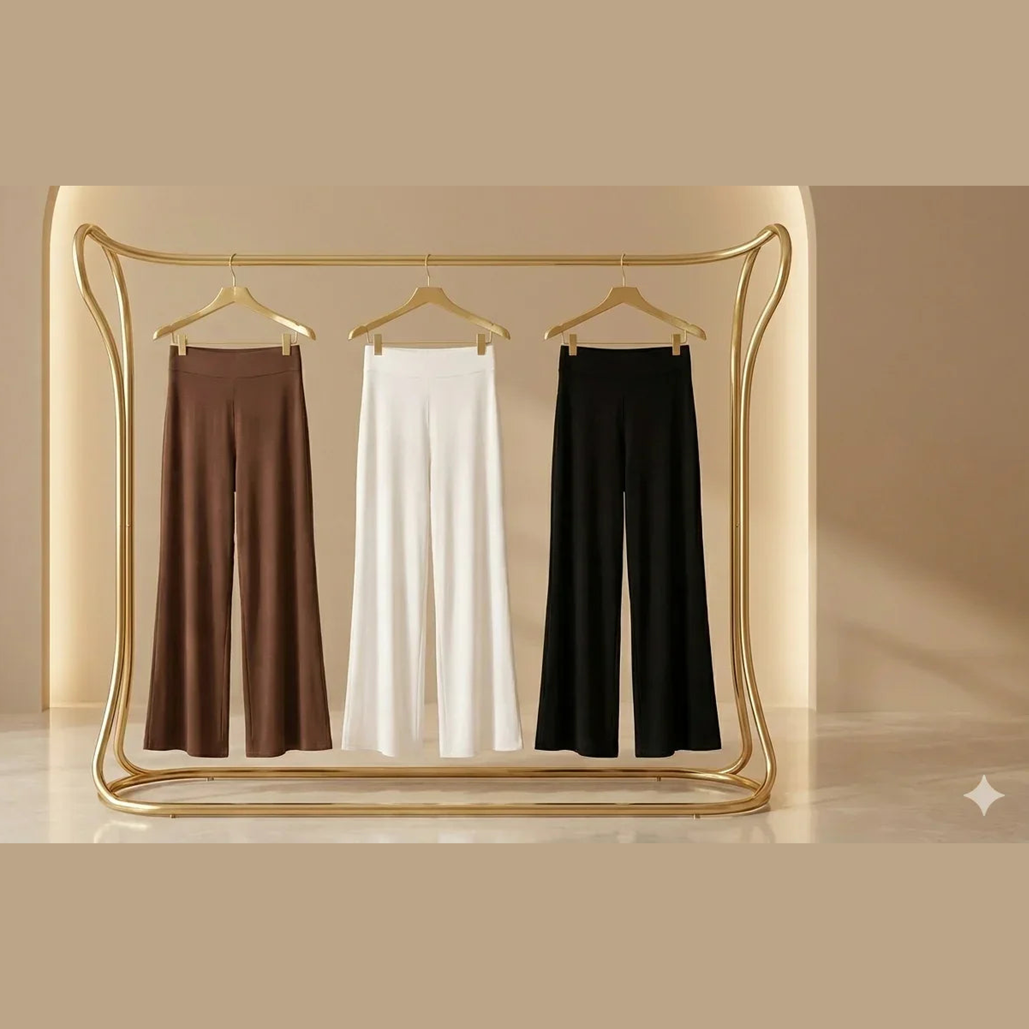 Mira AirFlex Ultra Wide Leg Pant - Onyx