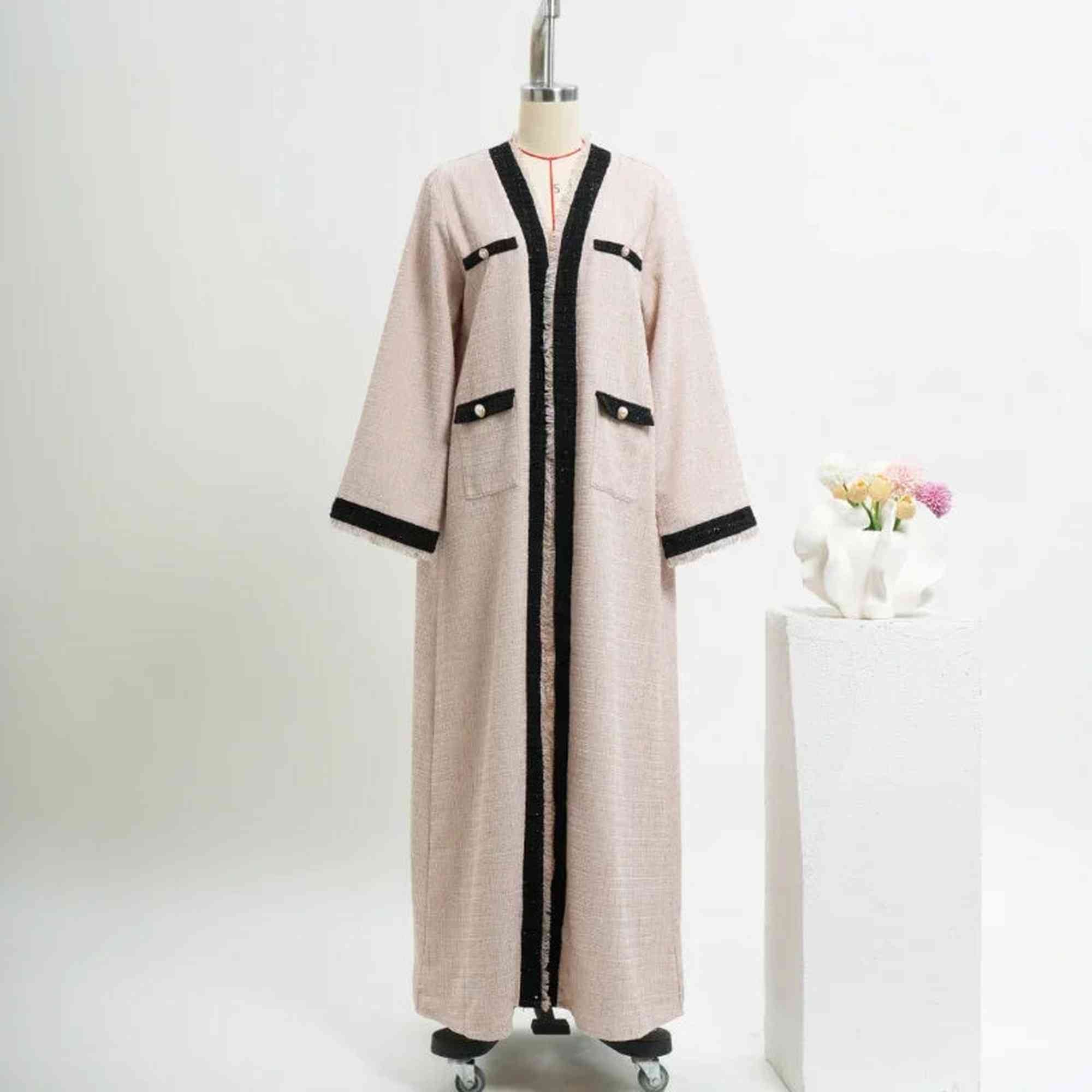 ZahrasBest Layla Abaya Crème Brûlée