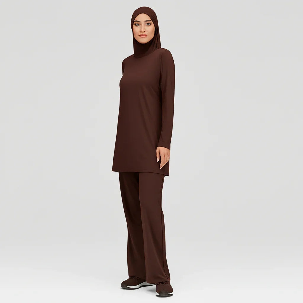 ZAHRAS BEST  MIRA AIRE FLEX Performance Top -  Cocoa